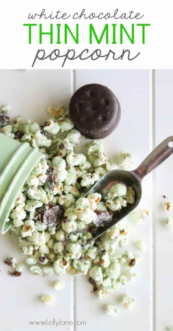 White Chocolate Thin Mint Popcorn Recipe