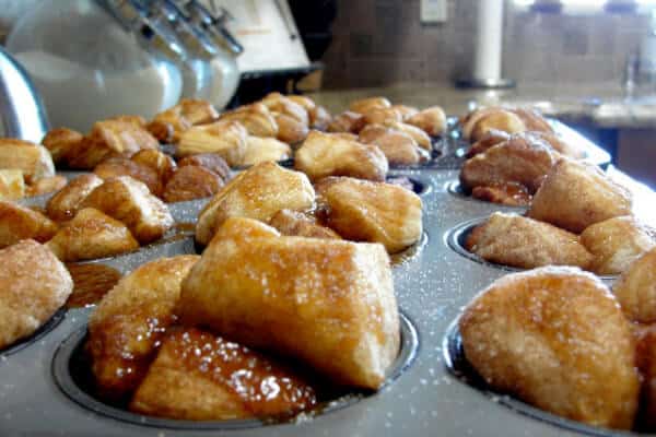 Monkey Bread Muffins Recipe from MommyBearMedia.com #recipe #muffins #monkeybread #moviesnack